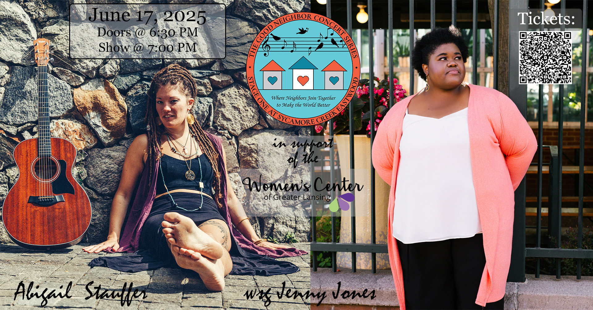 FB Event Cover Photo_Abigail Stauffer wsg Jenny Jones_NEW DATE June 17th Abigail Stauffer and the Wisdom Headshot